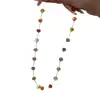 Colores de Verano~ Collar de Cuentas Dopamina Accesorios para Mujer Cadena de Clavícula Elegante de Alta Gama Gargantilla