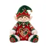 Muñeco de Peluche con Forma de Árbol de Navidad Bolsa para Snacks Transparente con Ventana Corazón Adorno de Escritorio Festivo
