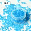 Super-Excelente 4 mm Alta Retención de Color Transparente Vidrio Cuentas de Arroz Hecho a Mano DIY Pulsera de Cuentas Hecha a Mano Collar Pendientes Accesorios de Joyería