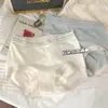 Ropa interior de algodón tipo nube antibacteriana de cintura media fina sin pelusa estilo dulce simple para cadera ropa interior de invierno al por mayor