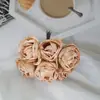 Corona DIY de simulación Tocado Mori estilo europeo Brote de té Brote de rosa vintage Material de decoración Accesorios un manojo de 6