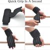 Muñequera Deportiva, Press de Banca, Cinturón de Agarre para Fitness, Cinturón Booster para Levantamiento de Pesas y Dominadas, Protector de Palma Grueso Antideslizante para Entrenamiento de Peso Muerto
