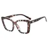 22 Nuevas gafas decorativas de montura completa TR90 con lente plana anti-luz azul, personalidad europea y americana, montura grande, espejo óptico de moda para combinar