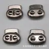 Directo de fábrica ABS pistola Hebilla de resorte negra Hebilla de resorte de imitación metálica Hebilla de nariz de cerdo chapada en plata Hebilla de ojo de gato