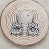 Pendientes de borlas de Halloween, sencillos y populares de estilo europeo y americano, con diseño de calavera punk vintage que combina con todo.