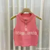 Camisola de Verano para Mujer Interior Bordada con Sentido Nuevo Estilo Cremallera Retro Top Americano Chica Picante Nicho Diseño 2024