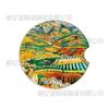Posavasos de cerámica para coche con paisaje de pintura al óleo de Van Gogh transfronterizo, red social, para coche, absorbente, antideslizante, alfombrilla para coche, venta al por mayor de fábrica