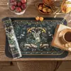 Mesa de Comedor Estilo Americano Manteles Individuales de Cuero, Salvamanteles Impermeables y a Prueba de Aceite, Tapetes de Aislamiento Térmico, Manteles Individuales, Manteles Individuales Estilo Occidental, Salvaplatos, Tapetes para Platos, Venta al por Mayor y Corte