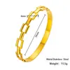 Pulseira de Aço Inoxidável Padrão Losango Gipsofila Luz de Luxo Alta Qualidade Transfronteiriça Pulseira de Aço Titânio Banhada a Ouro 18K Joias Atacado