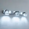 Luz frontal de espelho LED transfronteiriça, luminária de parede simples estilo nórdico para banheiro e quarto em aço inoxidável, luminária de parede para banheiro