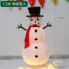 Decoração de Natal Boneco de Neve Rena de Natal Brilhante Cenário para Shopping Center Lobby de Hotel Enfeites Decorativos Grandes de Natal