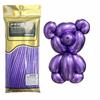 Balão Mágico Longo Látex 260 Balão Monocromático Forma Animal Cromado Dourado e Prata Decorativo 1.8g Balão Metálico