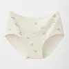 Ropa interior floral para mujer de algodón puro grado A, seda de morera antibacteriana 10A con entrepierna extendida, tiro medio, ropa interior de algodón puro para mujer, venta al por mayor