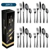 Conjunto Popular de Talheres de Aço Inoxidável 1010 da Spoon Conjunto de 20/30 Peças Conjunto de Faca, Garfo e Colher para Restaurante Ocidental