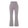 Calças de Yoga Roupas de Fora Cintura Alta Levanta Bumbum Micro Flare Moda Emagrecedoras Roupas de Fora para Dança Fitness Secagem Rápida Esportivas Calças Cropped