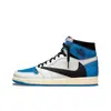 Tênis Aj1 Original Puro Sapatos Putian Gancho Invertido Fujiwara Hiroshi Tênis Guerreiro Relâmpago Preto Joe 1 Cano Baixo Tênis Esportivo Casual Masculino e Feminino