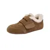 Zapatillas de Entrenamiento Retro Alemanas con Forro de Felpa para Mujer, Nuevo Modelo Invierno 2026, Tenis con Velcro, que Aumentan la Altura, Calientes, Zapatos Deportivos Casuales