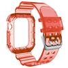 Aplicável ao Apple iwatch Pulseira de relógio transparente integrada Glacier Capa de relógio TPU Pulseira de relógio Applewatch567 s8