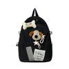 Mochila Fofa de Cachorrinho Bonita para Mulheres 2025 Nova Tendência Bolsa para Alunos do Ensino Fundamental e Médio Mochila de Viagem de Grande Capacidade