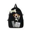 Mochila de Viagem e Lazer de Grande Capacidade, Mochila Fofa de Cachorrinho com Visual Elegante, Nova Mochila Escolar da Moda para Alunos do Ensino Fundamental e Médio