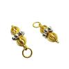 Aleación de Zinc Chapado Cuentas Doradas Falsas Pulsera Wen Play Colgante Vajra Plata Tibetana Cuentas Redondas Dispersas Accesorios de Joyería con Cuentas DIY