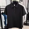 Nova Moda Casual Cool Tendência Gola Manga Curta Marca de Moda Masculina Slim Fit Tricô de Inverno Nova Blusa Masculina Camisa Polo Masculina