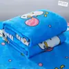 Manta de cuatro estaciones, manta de aire acondicionado, sábana y manta para cama de dormitorio estudiantil, manta de franela de doble uso, sábana y manta, transfronterizo