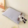 Algodão Puro Algodão Lavado Jacquard Desenho Animado Óculos Cachorro Almofada de Casca de Trigo para Crianças Apoio de Pescoço Auxílio para Dormir Dormidor Lateral Núcleo de Travesseiro Firme