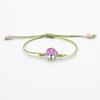 Puesto de Mercado Nocturno Joyería Árbol Pequeño Pulsera de Flores Secas Cuerda de Doble Color Pulsera de Flores Secas Reales Regalo de Pareja Pulsera para Novia