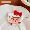 Pegatinas decorativas de parche de pegamento flexible de PVC con dibujos animados, hechas a mano, para teléfono móvil, creativas, para bolso, horquillas, accesorios bonitos