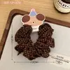 Cuerda para el pelo Retro Marrón para Niñas, Dulce y Versátil, Aspecto Elegante, Cuerda para Coleta con Lazo, Accesorios para el Cabello al por Mayor
