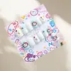 Bolsa de 12 Pegatinas para Uñas Postizas Infantiles, Piezas de Uñas Removibles, Diseño Lindo de Dibujos Animados para Niñas Pequeñas, Uñas Portátiles Divertidas y Juguetonas