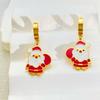 Europeu e Americano Mais Vendido Aço Inoxidável Colar Pulseira Brincos Natal Pingente Trenó Alce Feriado Nova Moda Joias