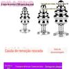 Remova a bola de cauda Fox cauda artificial não-real plugue anal de cabelo grandes, médios e pequenos casais jogar