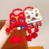 Diadema año del dragón accesorios para el pelo de Año Nuevo para niños horquilla festiva Xingshi roja para niña cuerda para el pelo cuerda para atar el pelo de niña pequeña bola de pelo