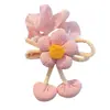 Nova Corda de Cabelo com Flor para Crianças Meninas Amarrarem o Cabelo em Bolas, Corda de Cabelo de Rabo de Cavalo de Aparência Elegante para Meninas Pequenas Venda por Atacado