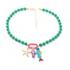 Vacaciones de Verano en la Playa Transfronterizas Juguetón Pez Estrella de Mar Concha Colgante Collar de Cuentas Nicho Personalidad Versátil Estilo Femenino