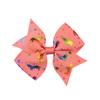 Venta Caliente de Amazon 10cm Cuatro Orejas Serie Unicornio Multicolor Pinza para Cabello con Lazo Clip para Bolso Taladro Adorno para la Cabeza