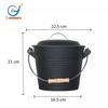 Balde de Carvão para Lareira Mini 19,5cm Hongda Transfronteiriço Balde de Cinzas para Lareira Doméstica conjunto com Tampa com Vassoura com Pá Balde