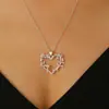 Collar de Rosa con Espinas Ins Amor Europeo y Americano Cadena para Clavícula Colgante Hueco de Hoja y Flor Diseño de Nicho