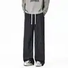 Pantalones de Pana para Hombre Primavera y Otoño Holgados Rectos Pantalones de Chándal 2025 Nueva Marca de Moda Atractivos Pantalones Deportivos Casuales