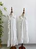 Yunnan Dali Lijiang Roupa Infantil Tie-Dye Branco Base Vestido de Suspensório Vestido de Menina Vestido de Princesa de Verão Atacado