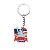 Pingente de chaveiro de borracha macia em PVC com tema de Dia da Independência, chaveiro com elemento popular de feriado, pequeno presente, atacado transfronteiriço