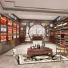 Papel de parede estéreo 3D de vinícola, loja de vinhos e licores estrangeiros, tecido de parede de fundo de estúdio de vinhos, papel de parede com simulação de cena de pub