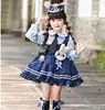Vestido de Policial Coelho para Meninas Outono 2025 Novo Vestido Lolita Princesa Infantil Vestido de Aniversário Zhu Di