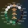 Pulsera de los Cinco Elementos Deficiencia y Oro Agradable Agua Madera para Hombres y Mujeres Pulsera de Cristal Natural Multi-Tesoro Energía de Equilibrio Adornos Personalizados