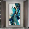 Pintura Decorativa para Hall de Entrada de Luxo Leve, Pintura Pendurada Simples de Porcelana de Cristal de Alta Qualidade, Mural de Parede de Fundo para Corredor de Sala de Estar Simples Moderno