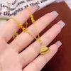 Colar Folha de Leque Dourado Banhado a Latão com Embelezamento Completo de Diamantes, Artesanato Deslumbrante, Colar Clavícula Folha de Ginkgo Feminino, Requintado e Versátil com um Toque de Luxo
