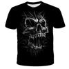 Camiseta para Niño Caballero Calavera de Llama Impresa en 3D Moda Halloween