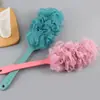 Esfera de Banho com Cabo Longo Escova de Banho Esfoliante Bola Esfoliante de Banho Flor de Banho Escova de Banho para Banheiro Escova Esfoliante para Imersão Esfoliante para Banho